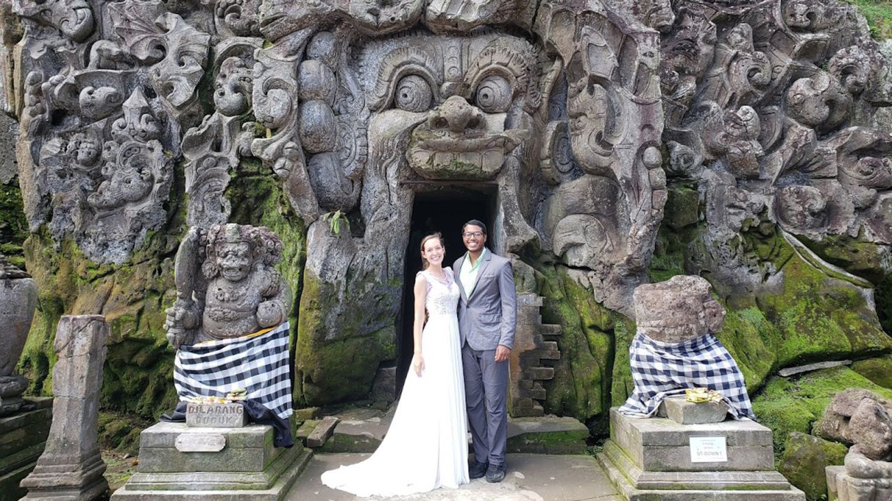 <strong>A stop in Bali: </strong>The pair visited Bali, Indonesia, on their three-week adventure. 