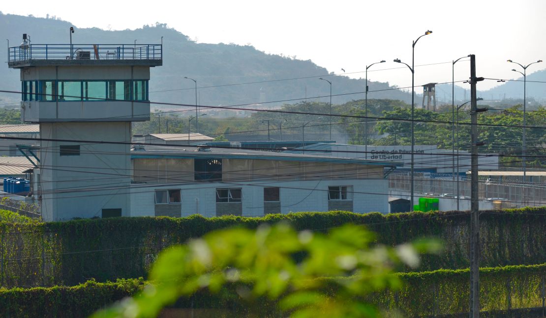 General view of the Guayas 1 prison on the outskirts of Guayaquil, Ecuador, taken on October 1, 2021.