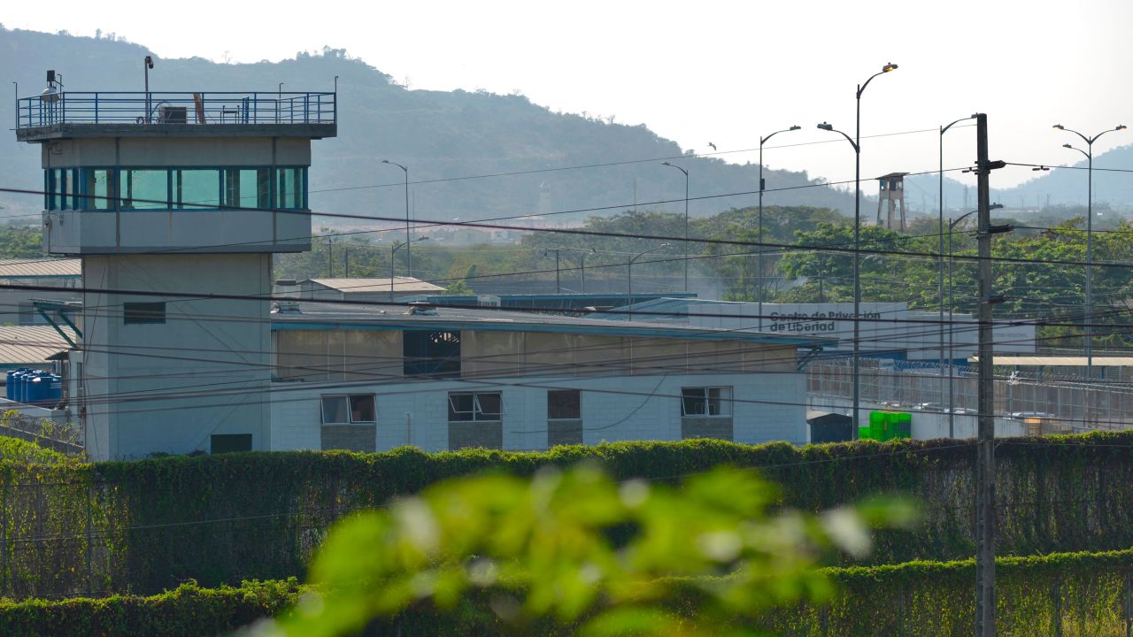 General view of the Guayas 1 prison on the outskirts of Guayaquil, Ecuador, taken on October 1, 2021.