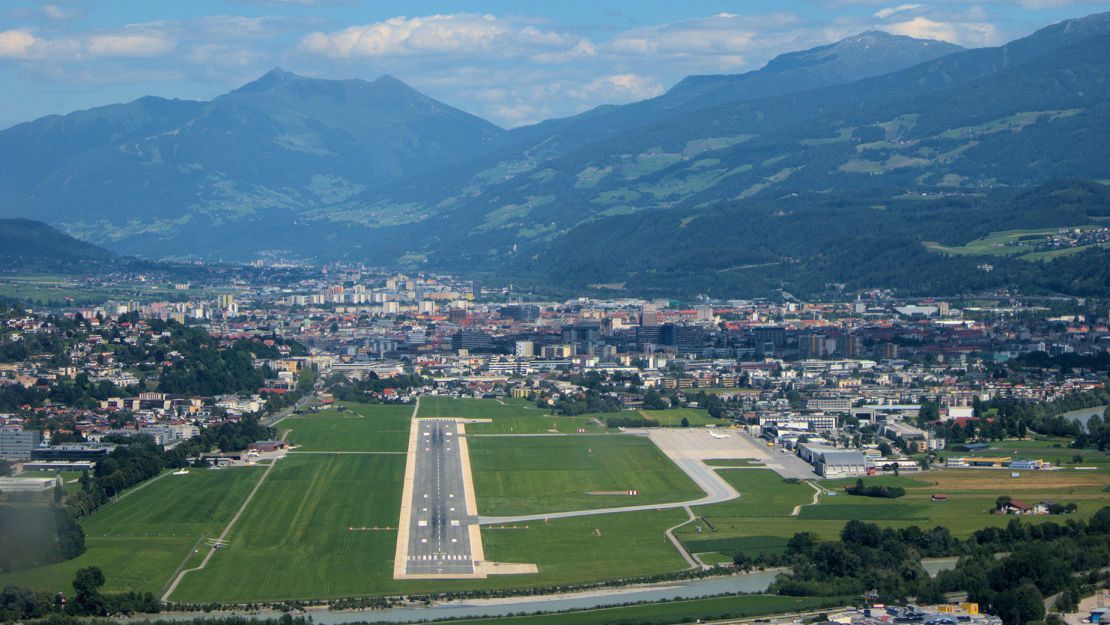 You have to swoop over the surrounding mountains to land at Innsbruck.