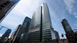The headquarters of Goldman Sachs is pictured on April 17, 2019 in New York City. 