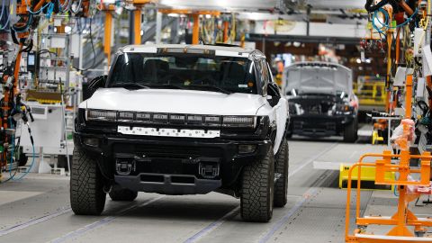 The GMC Hummer EV entered production at end of 2021