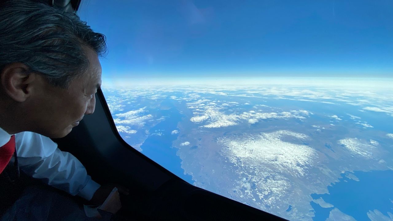People on board QF14 were able to experience scenic views of Antarctica.