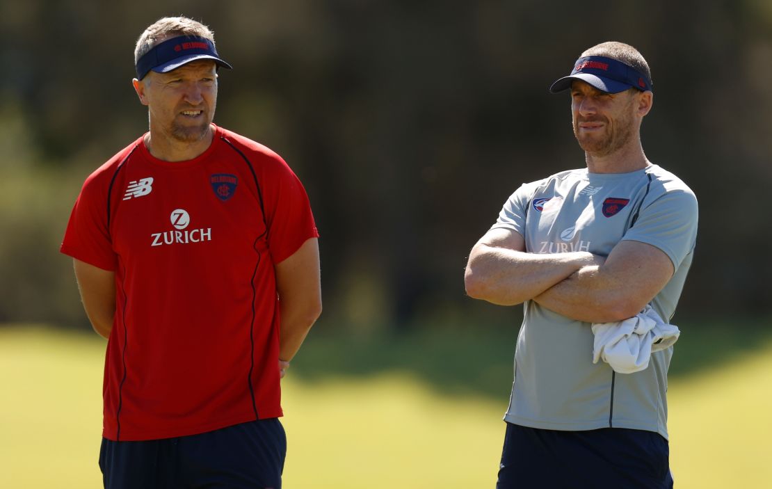 Darren Burgess, (left) currently with Melbourne Football Club, was previously a high performance coach at Arsenal and Liverpool.