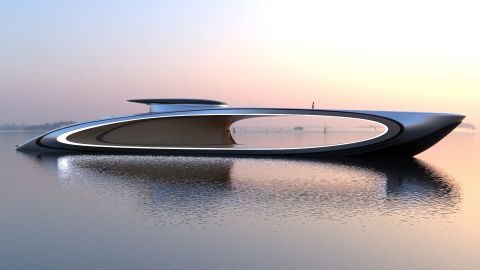 The Shape superyacht has an estimated price tag of $80 million.