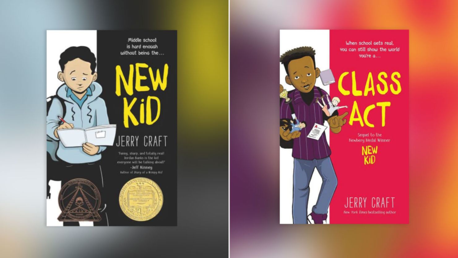 "New Kid" and "Class Act" are two of Jerry Craft's books that were taken off Katy ISD library shelves and are currently under review by the district. 