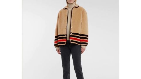 Burberry wool blend fleece jacket