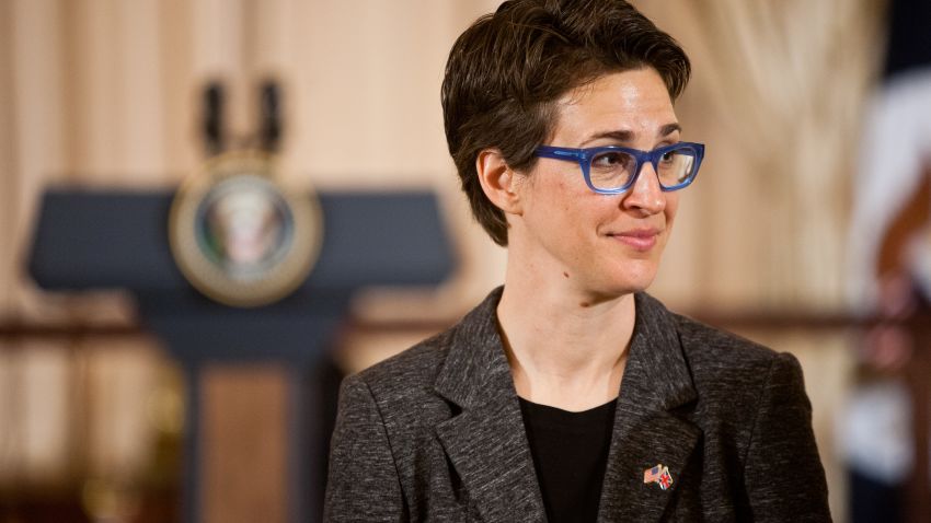 WASHINGTON, DC - MARCH 14:  Television host Rachel Maddow arrives for a lunch hosted in honor of Prime Minister David Cameron at the State Department on March 14, 2012 in Washington, DC. Cameron is on an official visit to Washington, where President Obama will host him at a State Dinner tonight. (Photo by Brendan Hoffman/Getty Images)