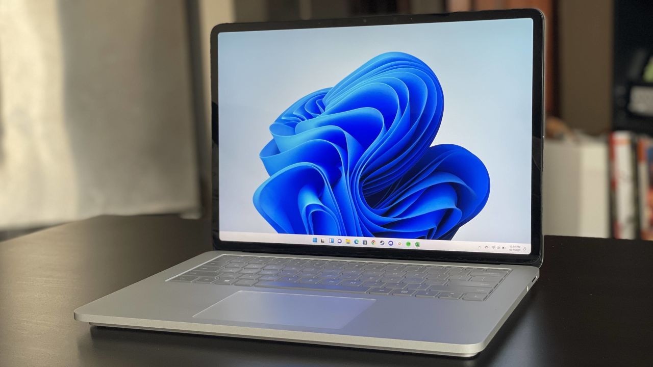 underscored surface laptop studio laptop mode