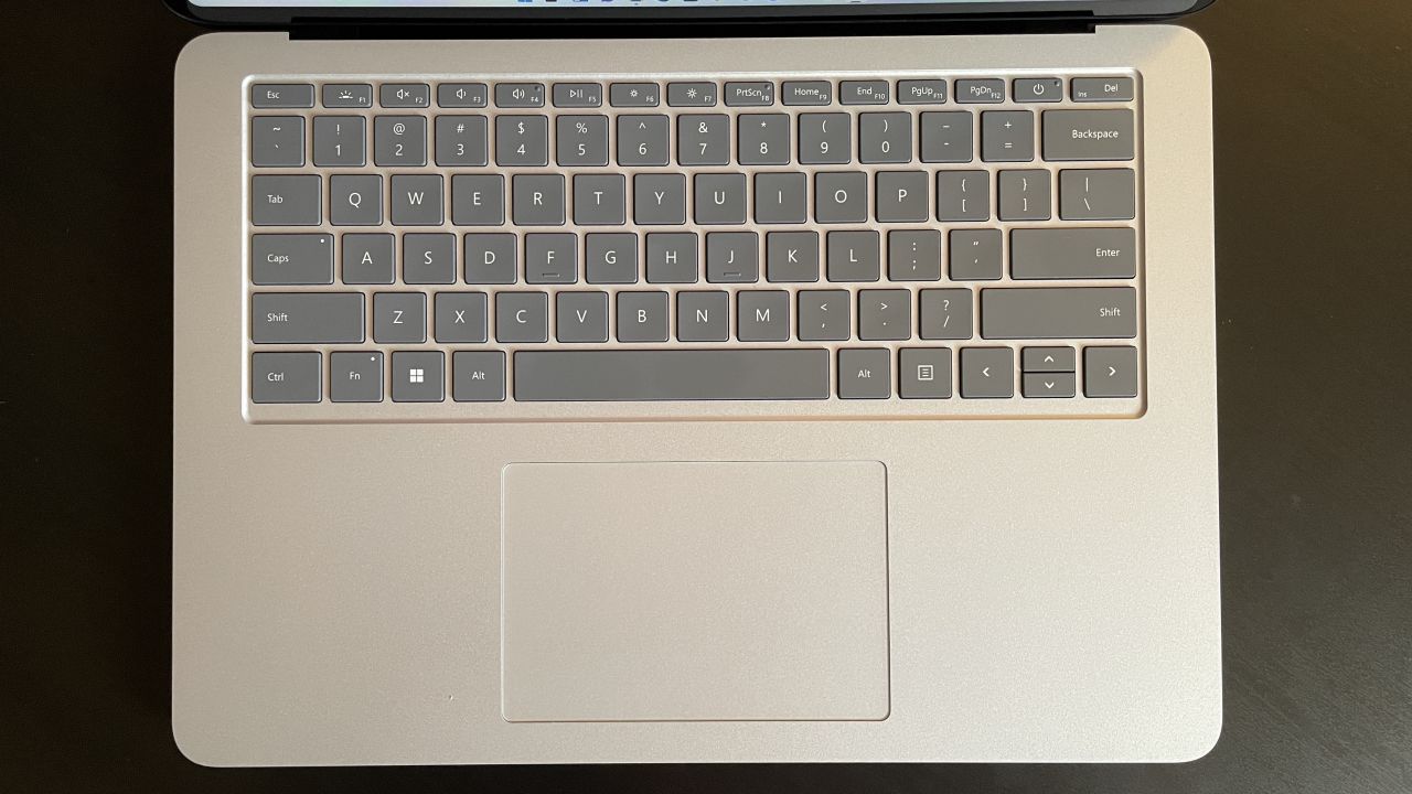 underscored surface laptop studio keyboard