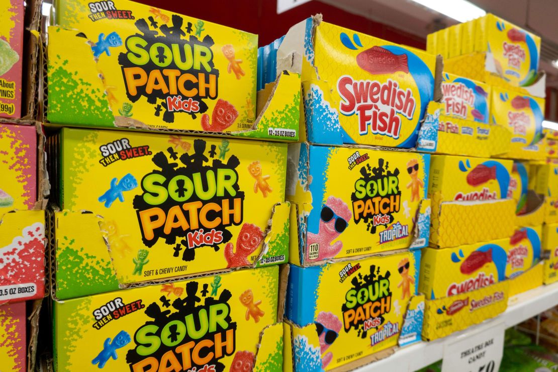 Food makers are telling grocery stores and their distributors they will have limits on products such as Sour Patch Kids and Swedish Fish in the coming months due to a host of labor and supply chain pressures. 