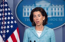 Commerce Secretary Gina Raimondo speaks during the daily press briefing on July 22, 2021, at the White House.