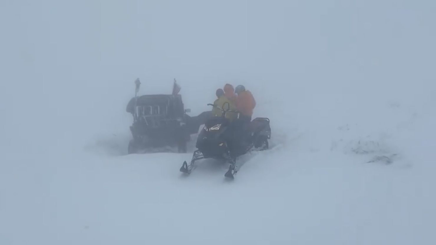 A screenshot from a video posted by the Davis County Sheriff's Office shows the weather conditions.