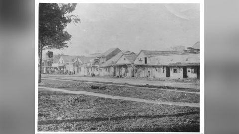 A view of Market Street in San Jose's Chinatown in 1887.