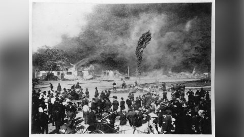 An arson fire destroys San Jose's Chinatown in 1887.