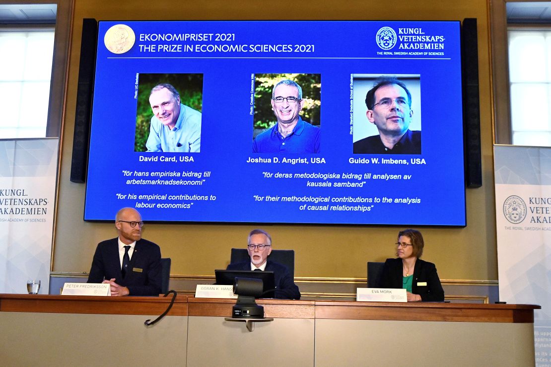 The winners of the 2021 Sveriges Riksbank Prize in Economic Sciences are announced in Stockholm on October 11.