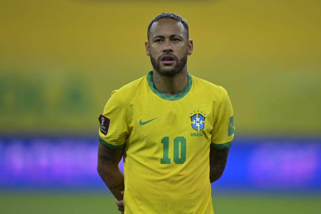 Neymar scored in Brazil's World Cup qualifying game against Peru last month. 