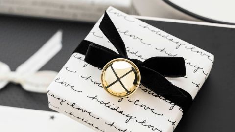 Sugar Paper Gold Jingle Bells Container