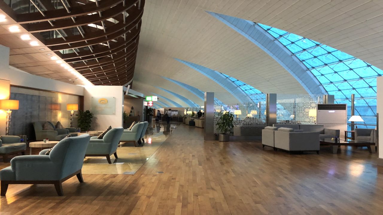 The Emirates First Class Lounge in Dubai.