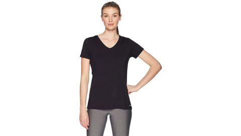 Amazon Essentials Women's 2-Pack Tech Stretch Short-Sleeve V-Neck T-Shirt