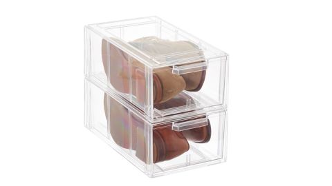 The Container Store Clear Stackable Large Shoe Drawer