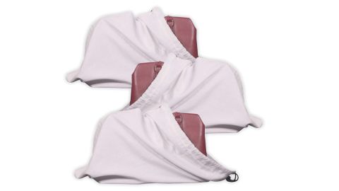Cotton Breathable Drawstring Dust Covers, 3-Pack