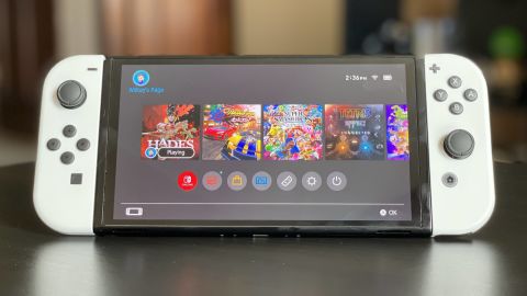 underscored nintendo switch oled review main menu