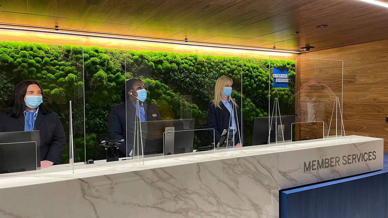 The welcome desk.