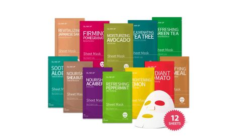 best amazon gifts holiday Glam Up Sheet Mask 12-Pack