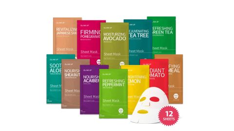 Masque en feuille Glam Up 12-Pack