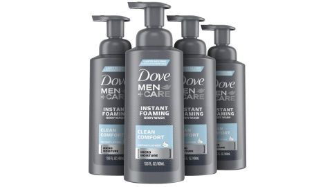 Dove Men+Care Foaming Body Wash, 4 Pack