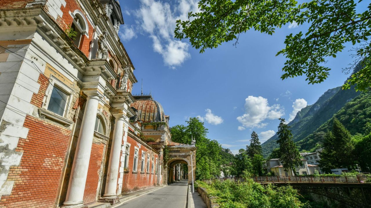 Romania is among the countries deemed "very high" risk by the CDC. The Imperial Baths at Baile Herculane are seen here.