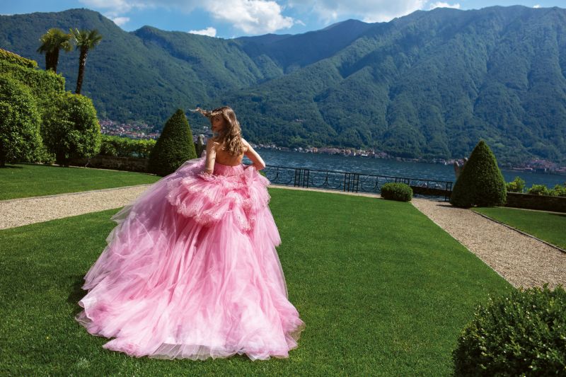 Monique lhuillier hotsell pink gown