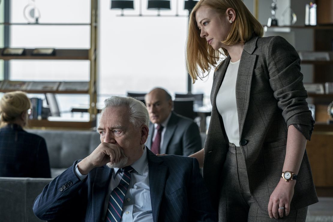 (From left) Brian Cox and Sarah Snook in Season 3 of 'Succession.'                     