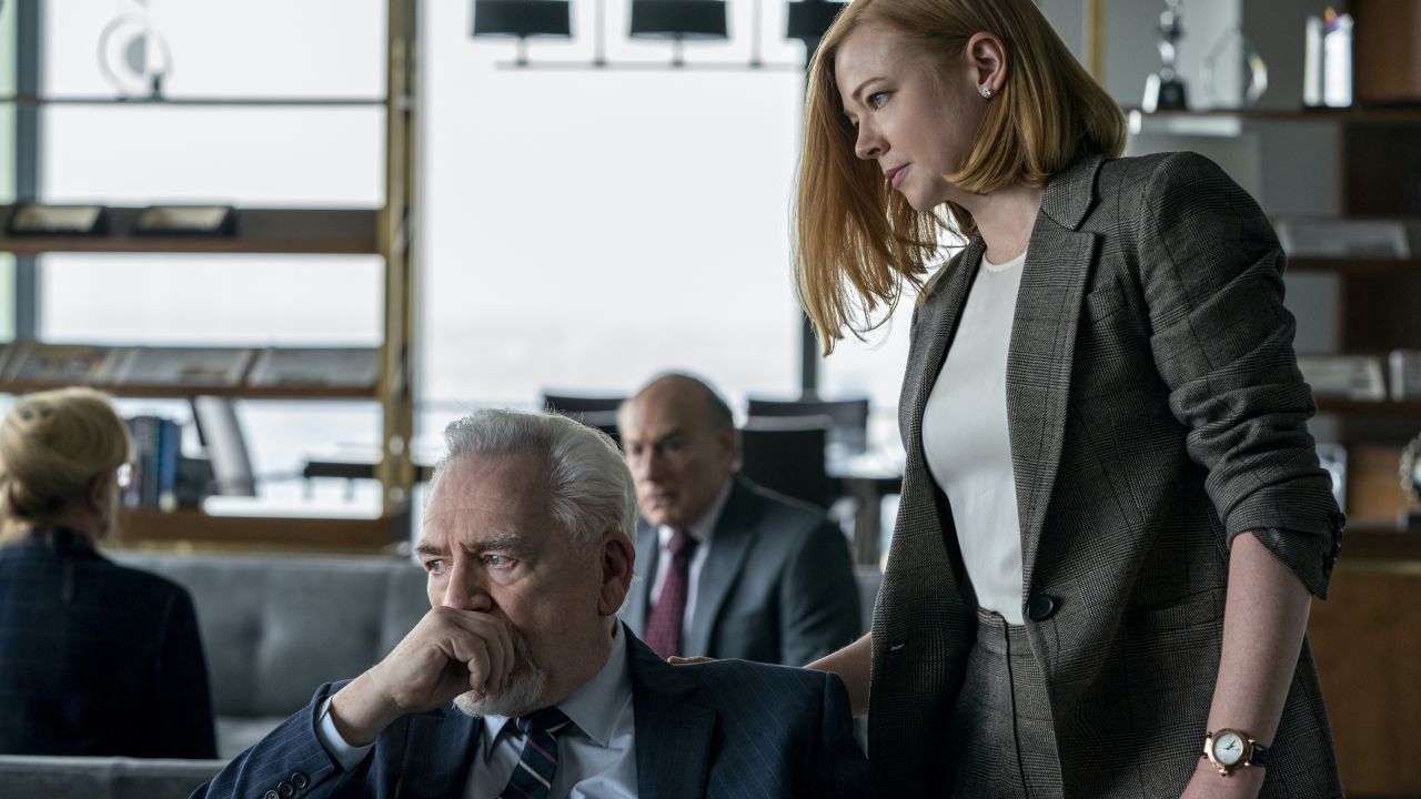 (From left) Brian Cox and Sarah Snook in Season 3 of 'Succession.'                     