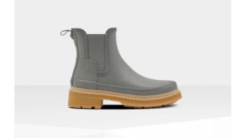 Chelsea boots with women's knit detail
