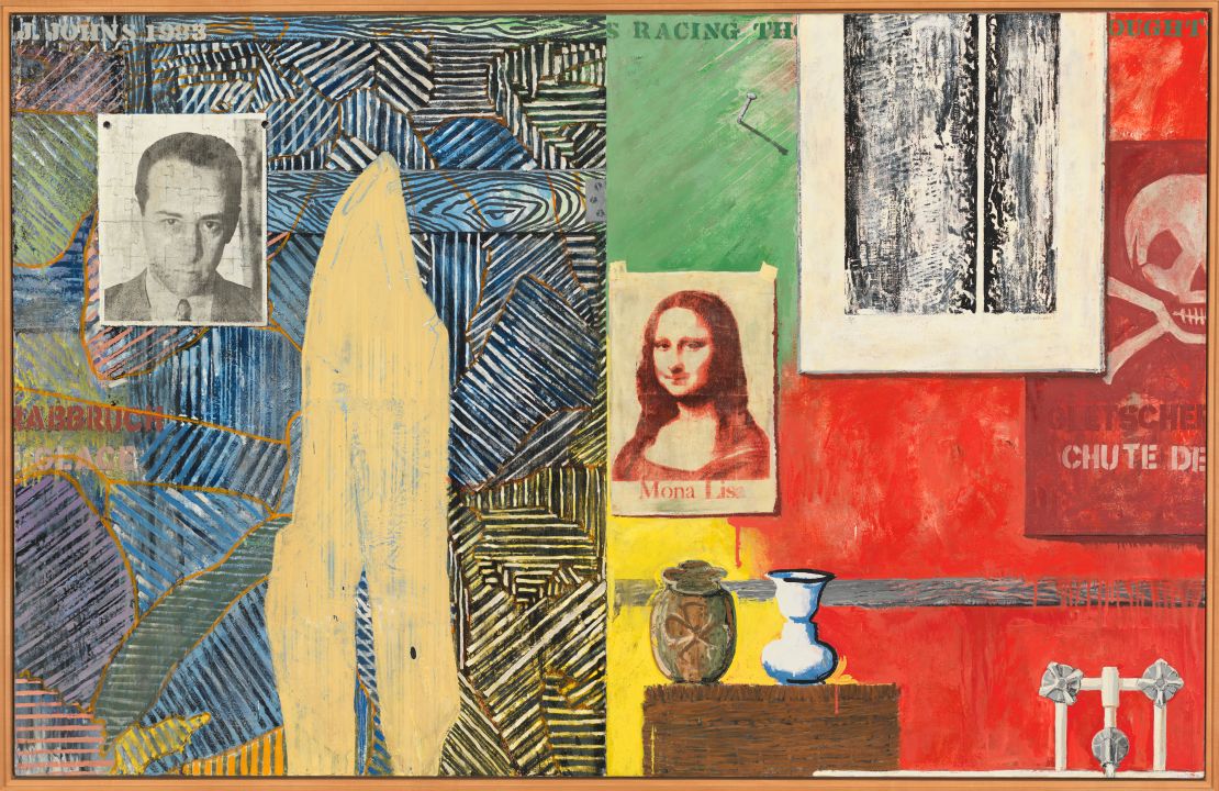 The artist often declines to discuss interpretation of his work, or the images that he reuses in his compositions. Pictured: "Racing Thoughts," 1983.