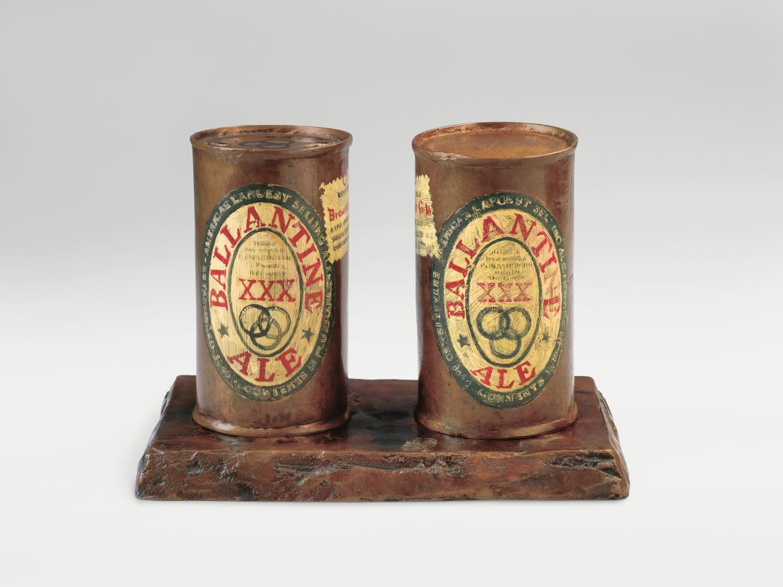 "(There's) this obsessiveness of making and remaking and going back into things whether it's printmaking or just making dozens of paintings of the same subject," Brown said. Pictured: "Painted Bronze," 1960 (cast and painted in 1964).