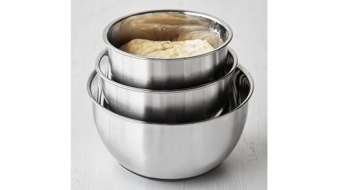 Stainless Steel Non-Slip Mixing Bowls, Set of 3