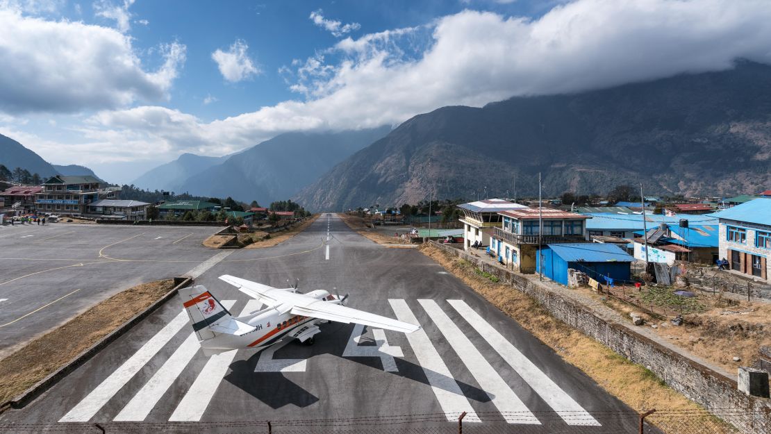 With its short runway and a perilous drop at the end, Lukla is notorious.