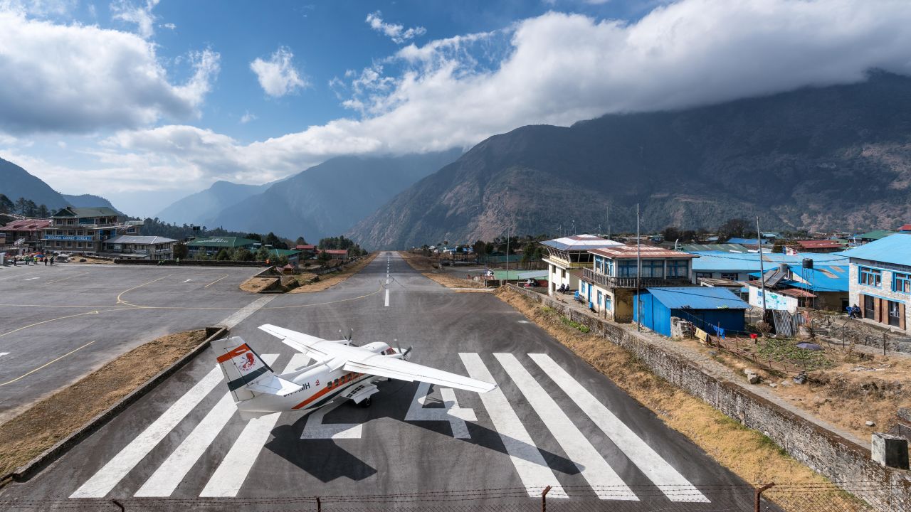 With its short runway and a perilous drop at the end, Lukla is notorious.