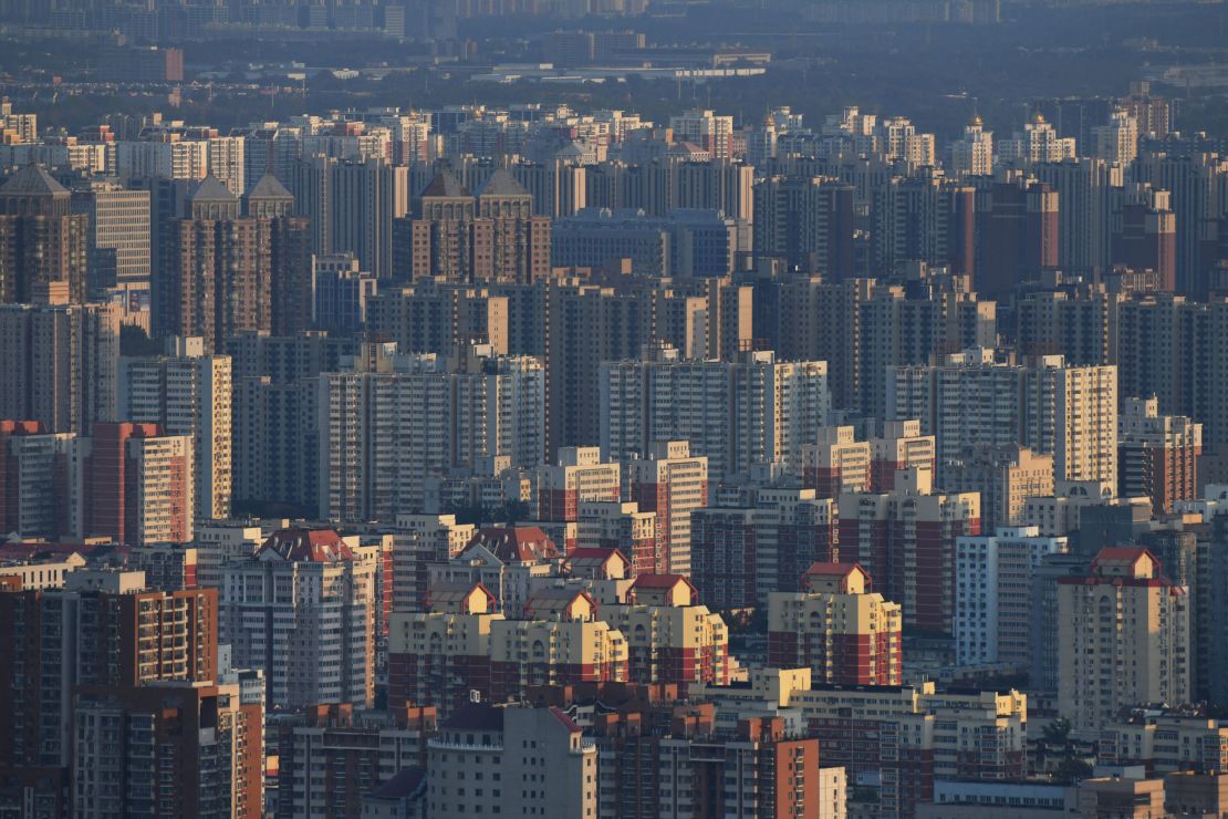 Residential buildings seen in Beijing on Sept. 17, 2021. "Residential property demand in China is entering an era of sustained decline," according to one economist.