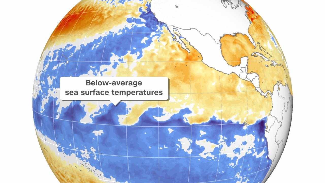 weather la nina sea surface temperature anomaly
