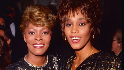 Dionne Warwick and Whitney Houston circa 1990 in Los Angeles.