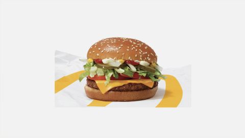McDonald's will test out the McPlant burger for a limited time starting in November. 