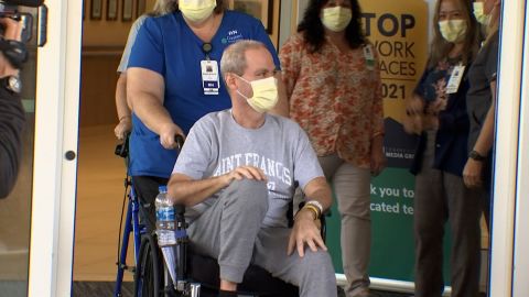 Robby Walker was released from rehab Wednesday at Gaylord Specialty Healthcare in Connecticut.