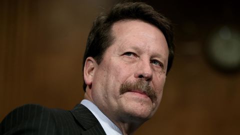 Dr. Robert Califf is seen before a hearing of the Senate Health, Education, Labor and Pensions Committee in November 2015 in Washington, DC. 