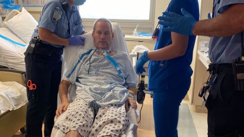 Robby Walker left Saint Francis hospital unable to stand without the help of a walker.