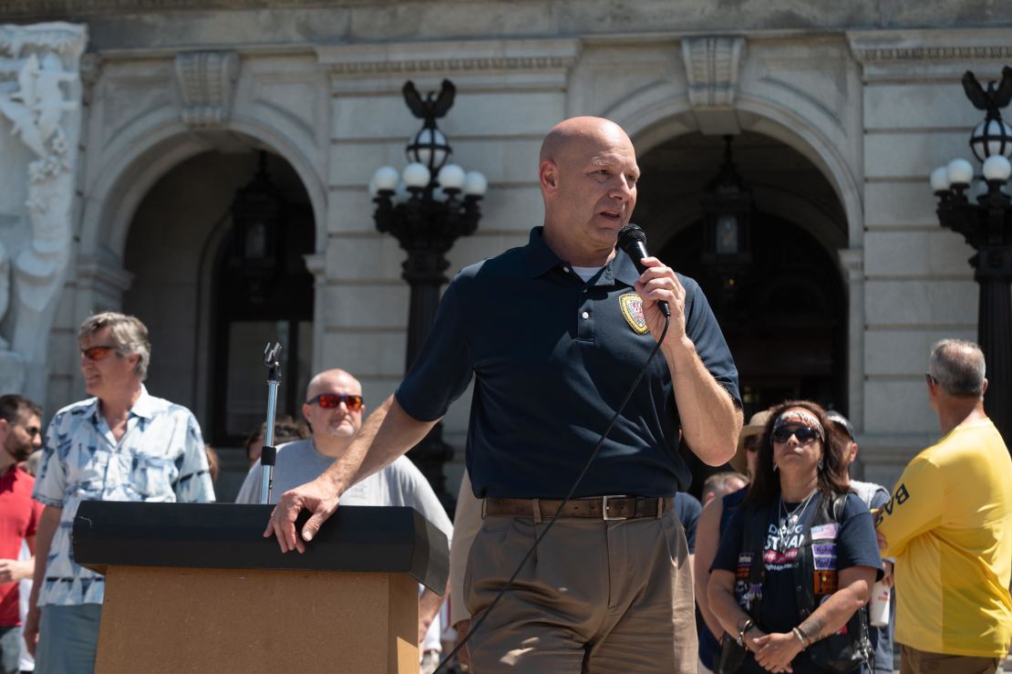 Pennsylvania State Senator Doug Mastriano Speaks at ReOpen Rally in Harrisburg, PA on June 5th, 2021.