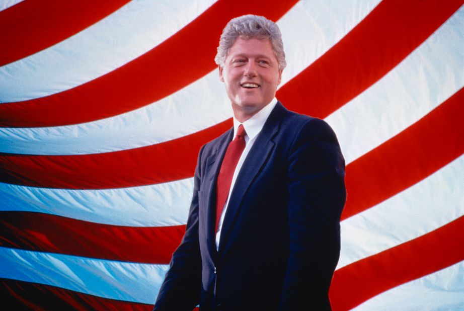 Bill Clinton is seen in 1998 during his second term as US president.